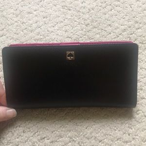Kate Spade black and pink wallet